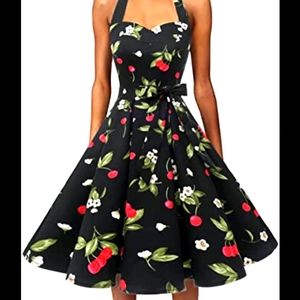 Rockabilly pin up style cherry dress